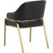 Malachi Cantina Black Dining Armchair
